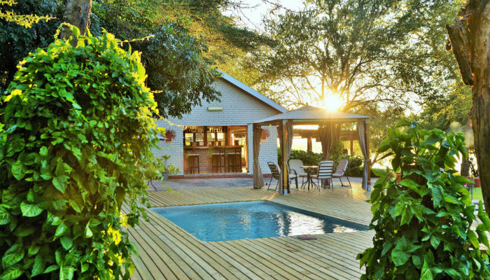 Public area overlooking the Chobe River