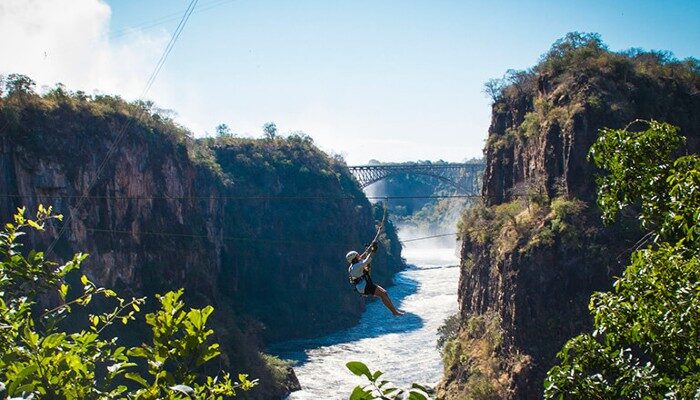 Zip Lining at Batoka Gorge